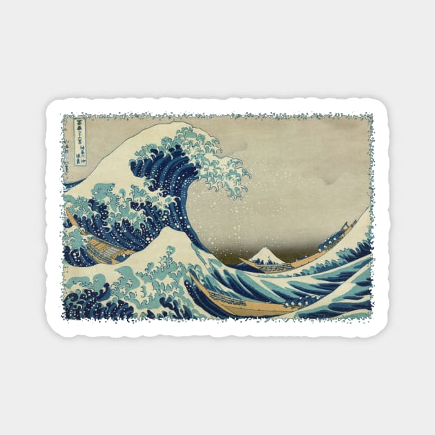 The Great Wave by Katsushika Hokusai Magnet by MasterpieceCafe