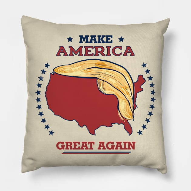 USA Trump Pillow by Vorp_Clothing