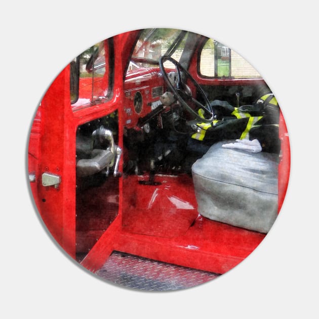 Fire Truck - Open Fire Truck With Fireman's Uniform Pin by SusanSavad