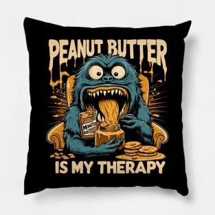 Peanut butter lover - therapy monster Pillow