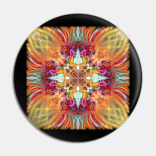 Cool fire mandala Pin