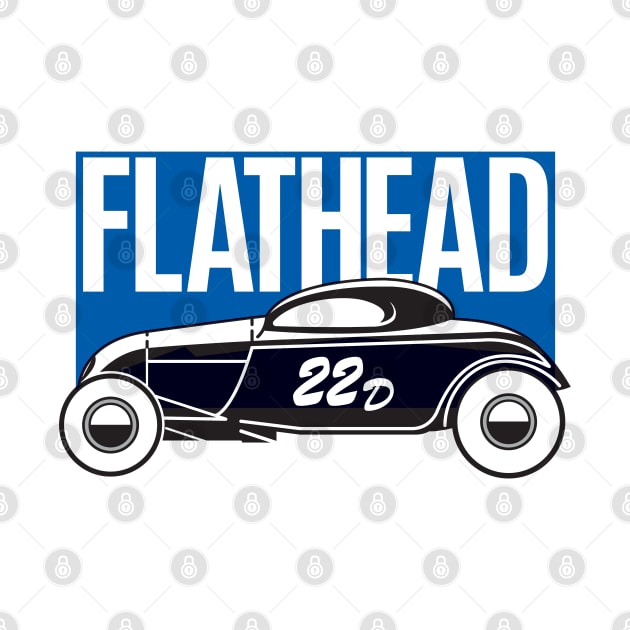 Bonneville Flathead Coupe racer - ford blue print by retropetrol