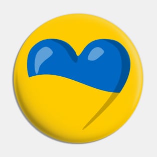 Ukraine Heart Pin