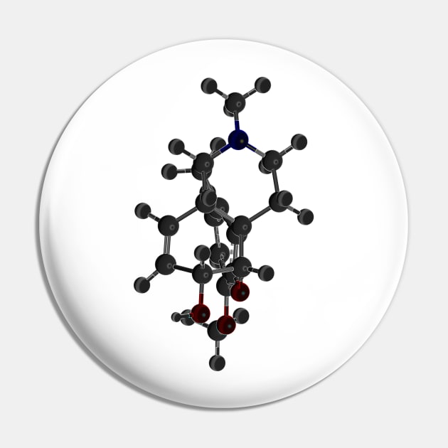 Codeine Molecule Pin by ChemECool