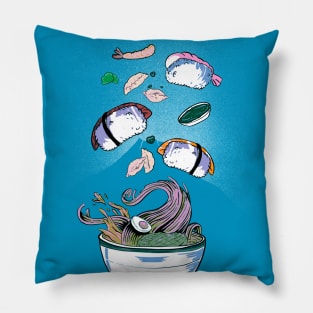 Psychedelic Radioactive sushi Pillow