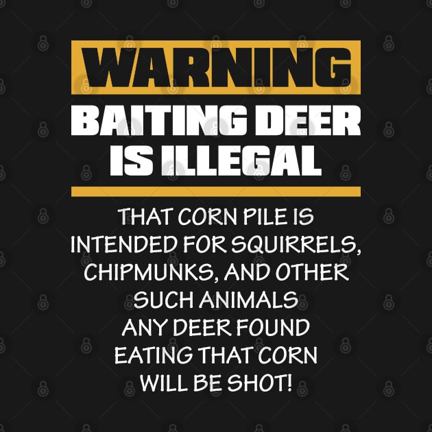 Warning Baiting Whitetail Deer Hunting Animal by Meow_My_Cat