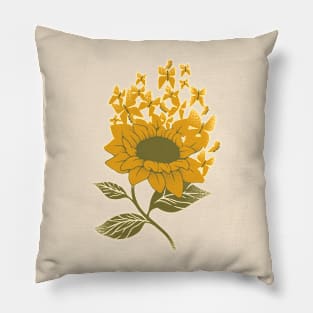 Sunflower Butterfly by Tobe Fonseca Pillow