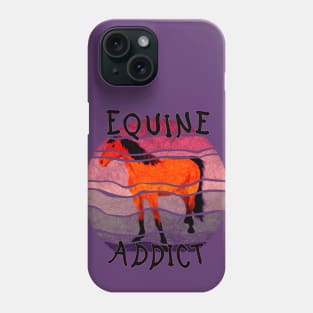 Equine addict N1 - purple Phone Case