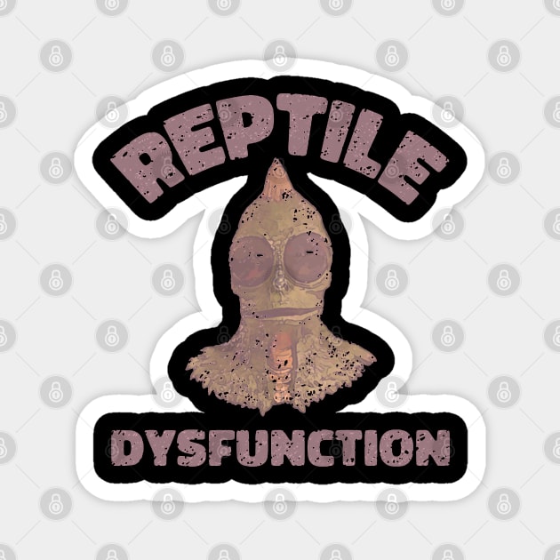 Land Of The Lost Sleestak Reptile Dysfunction Magnet by DrawingBarefoot