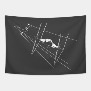 space dogfight Tapestry