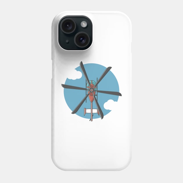 helicopter Phone Case by fflat hds