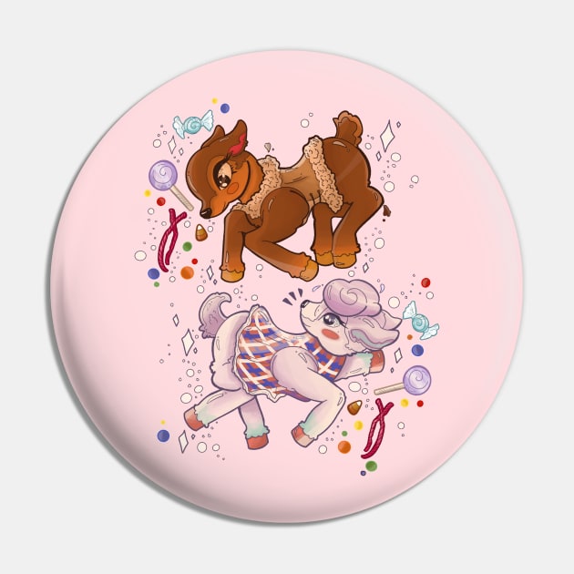 Fauna and Diana Pin by One Kidney Artist