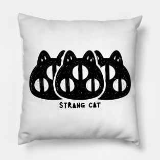 STRANGE CAT - staring Pillow