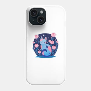 Peony cat Phone Case