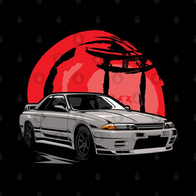 Nissan Skyline R32 Apparel, Bnr, Japanese Racecar, JDM Tshirt, rb26, Car Fans, Car Guys Gift Idea, Car Enthusiast, Car Lovers by JDM Boyz