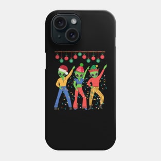 Funny aliens Christmas Phone Case