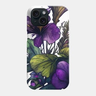 Purple Flowers Phone Case