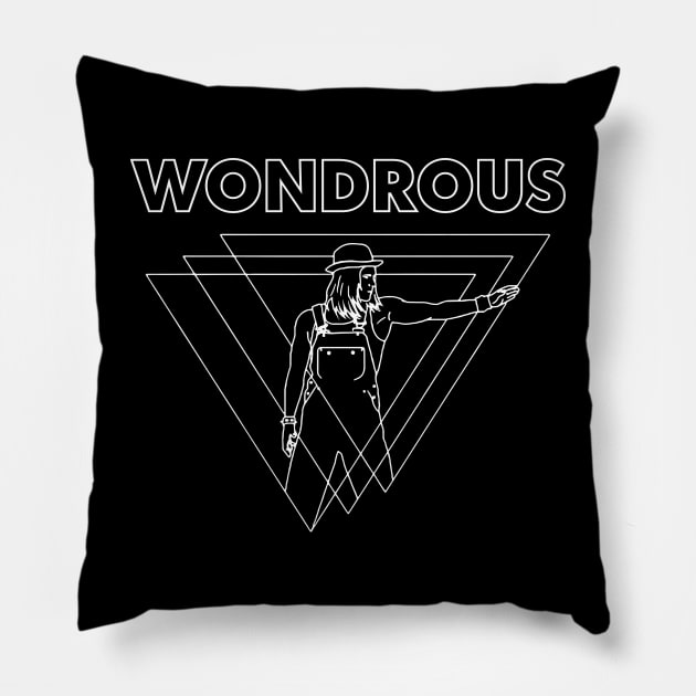 STEWART WONDROUS Pillow by Mendozab Angelob