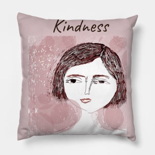 Kindness gentle girl Pillow
