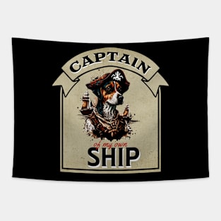 Captain of my own Ship (Dog) Tapestry