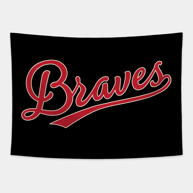 Atlanta Braves 4 by Buck Tee Originals Tapestry by Buck Tee