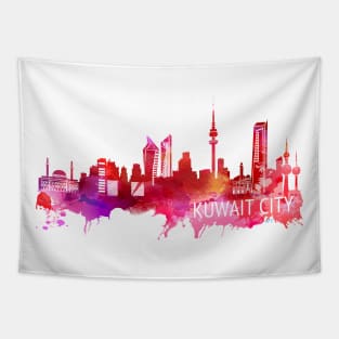 Kuwait City Skyline Tapestry