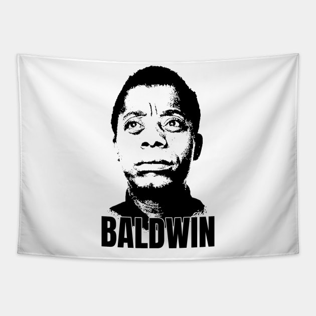 James Baldwin Portrait T-Shirt Tapestry by phatvo