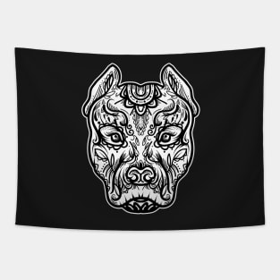 Pitbull tatto Tapestry