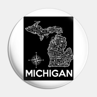 Michigan Map Pin