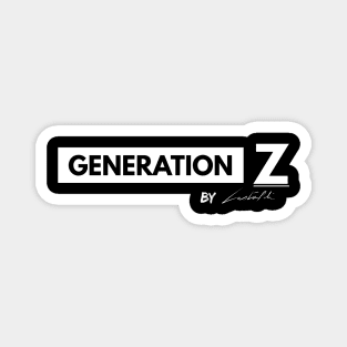 Generation Z black letter Magnet