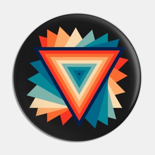 triangle groovy retro Pin