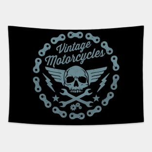 Vintage Motorcycles - Motorcycle Graphic Tapestry