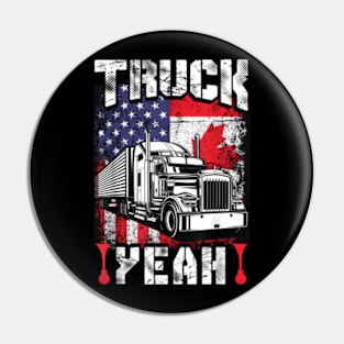 America Truck Yeah USA Pin