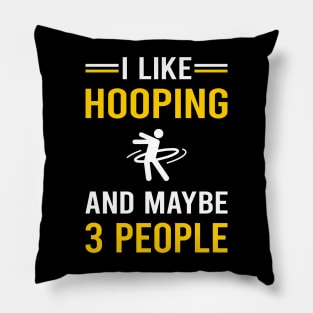 3 People Hooping Hoop Hooper Pillow