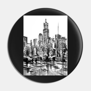 New york streets Pin