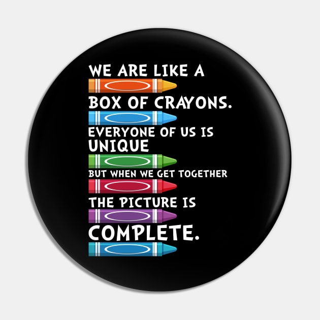 We are like a box of crayons funny back to school teacher students - Back  To School - Pin