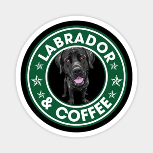 Labrador And Coffee Magnet