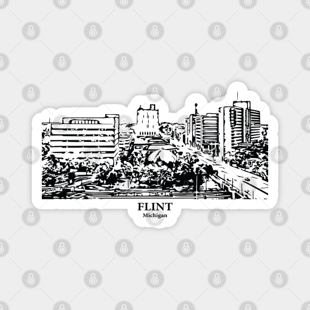 Flint - Michigan Magnet by Lakeric