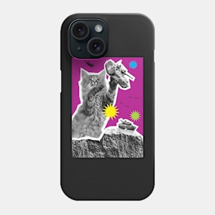 KATZILLAZ - 04 - TANK WARS - FELINE KAIJU - MONSTER CAT !!! Phone Case