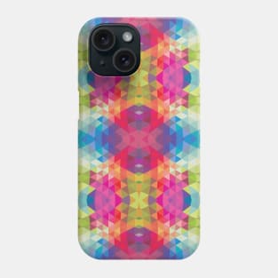 Geometric Fractal Kaleidoscope Rainbow Phone Case