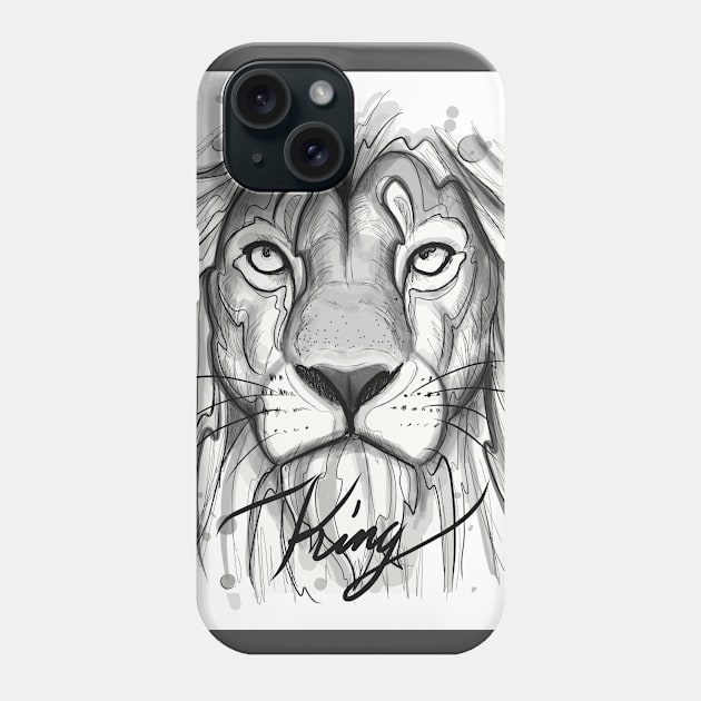 Lion Phone Case by Lazrartist