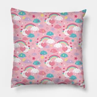 Cute  Unicorn seamless pattern Pillow