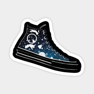 Space Converse Illustration blue Magnet