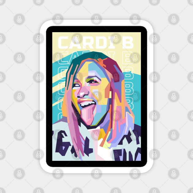 Abstract Cardi B in WPAP Magnet by smd90