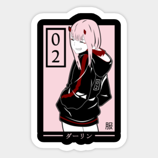 Zero Two Stickers Teepublic