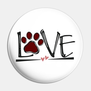 Dog Love Pin