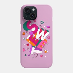 SWEET 3D Typography in Pink Phone Case