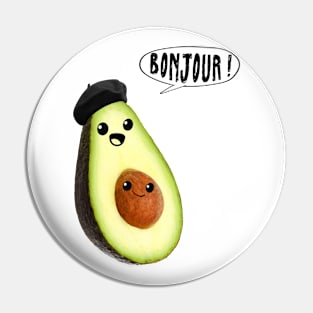 avocado faces french (bonjour) Pin