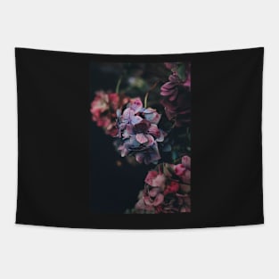 Red And Blue Hydrangea Flowers - Nature Inspired Tapestry