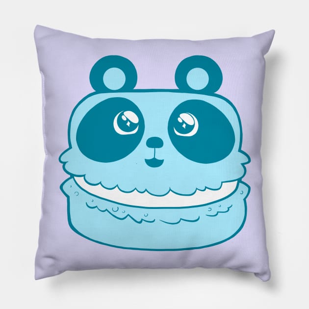 Panda Macaron Pillow by HaloSenpai